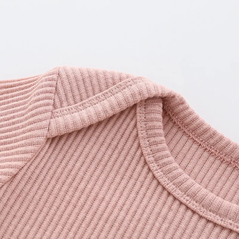 

Baby Boys Clothes Set Infant Girls Knit Cotton Long Sleeve Baby Bodysuit+Pant Outfits Toddler Newborn Sleepwear Knitted Suits
