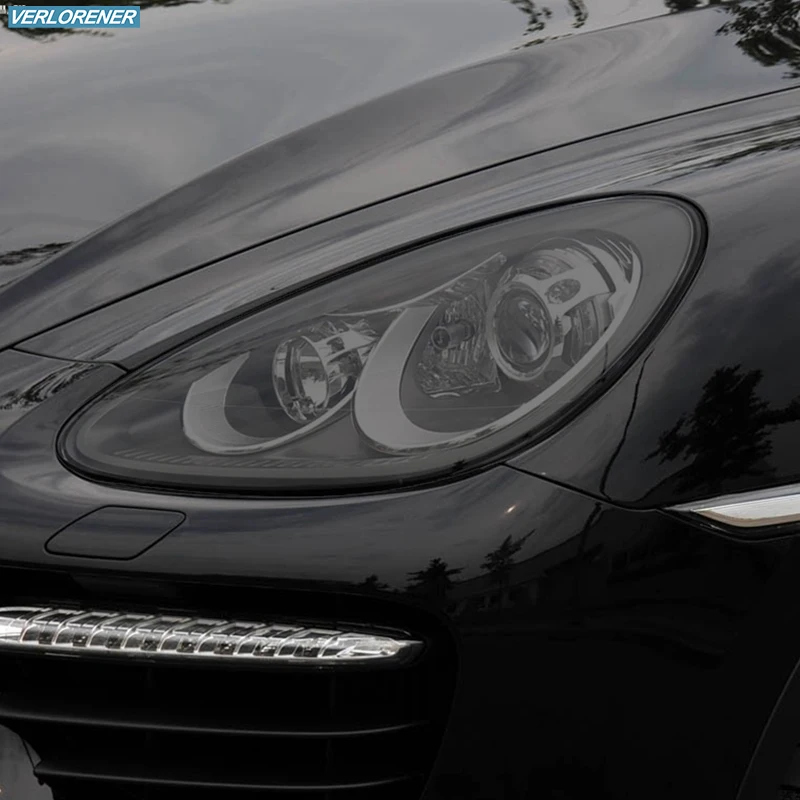 Car Headlight Protective Film Taillight Smoked Black Tint Wrap Vinyl Transparent TPU Sticker For Porsche Cayenne 92A 2011-2014 Car Headlight Protective Film Taillight Smoked Black Tint Wrap Vinyl Transparent TPU Sticker For Porsche Cayenne 92A 2011-2014