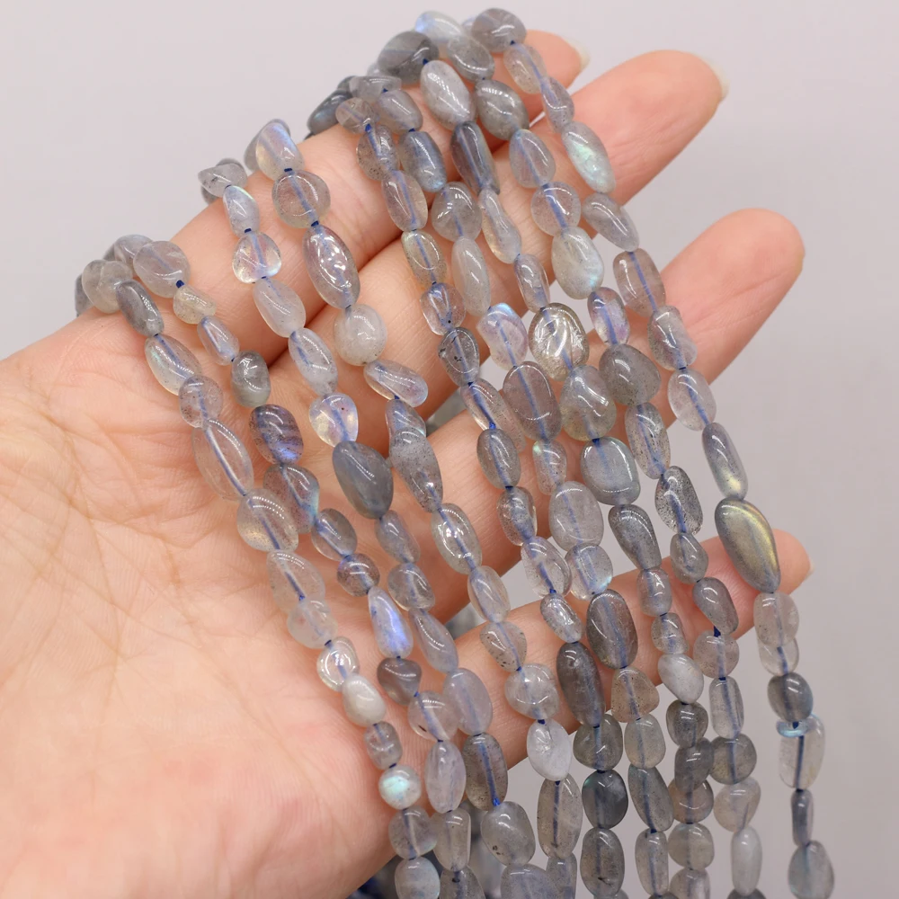

Natural Flash Labradorite Beaded Irregular Shape Beads for Jewelry Making DIY Necklace Bracelet Accessries 6-8mm