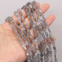 natural flash labradorite beaded irregular shape beads for jewelry making diy necklace bracelet accessries 6 8mm