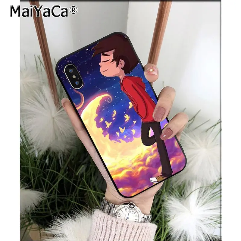 A4 MaiYaCa STAR VS THE Force OF EVIL мягкий, силиконовый, из ТПУ черный чехол для iPhone X XS MAX 6 6S 7 7plus 8 8Plus 5 5S XR - Цвет: A4