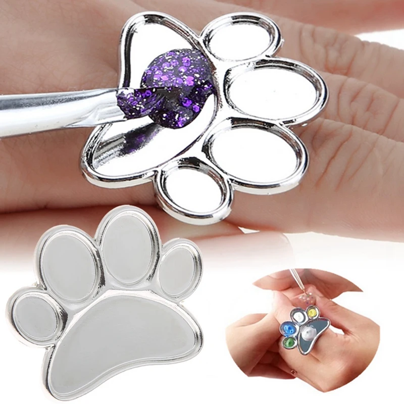 1 шт. пальчиковая серьга для пирсинга художественная палитра жидкий цвет