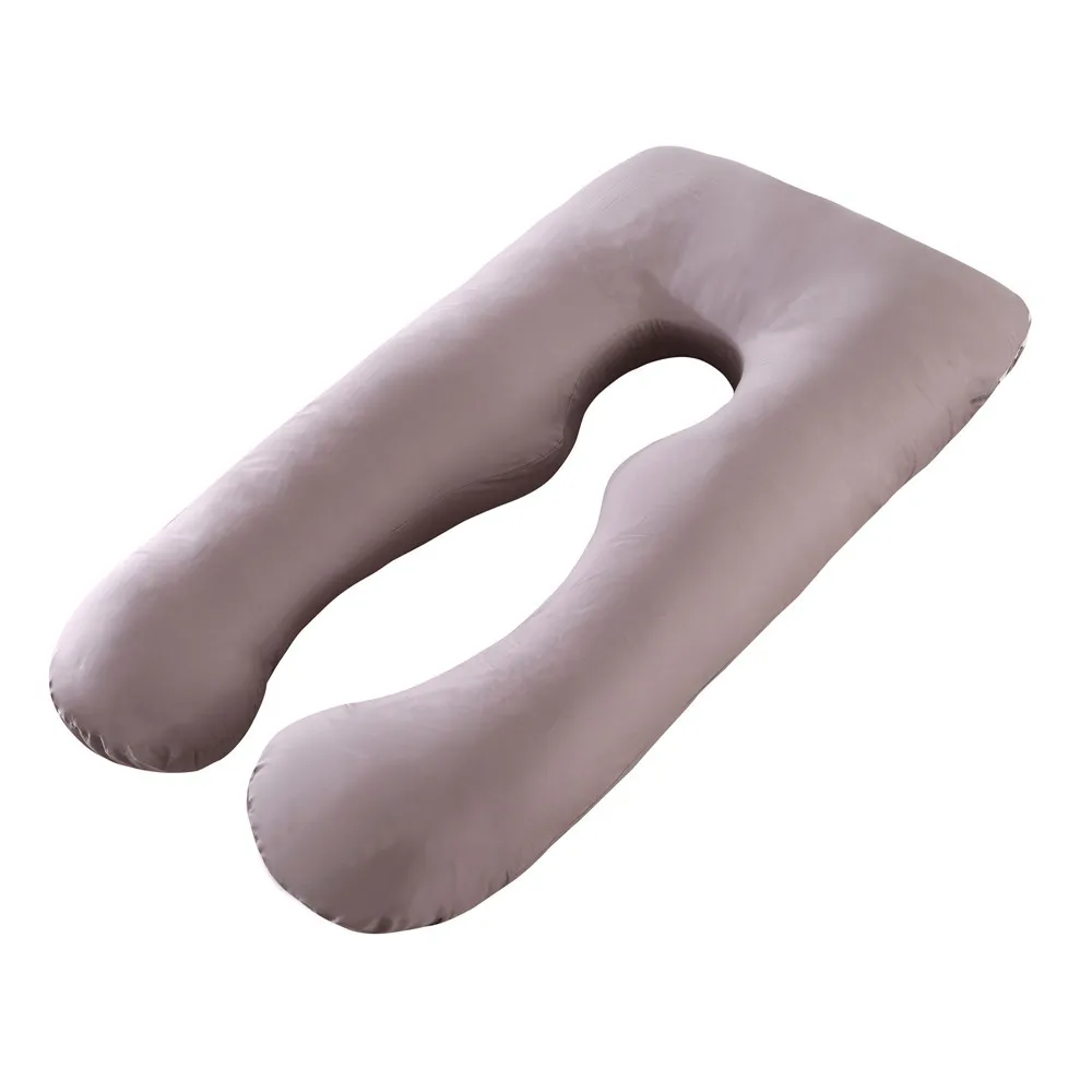 Almohada de apoyo para dormir para mujeres embarazadas, coj&iacute;n de maternidad multifuncional en forma de U, coj&iacute;n para amamantar-3