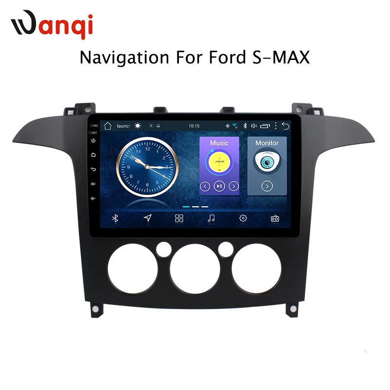 Автомобильный Dvd-плеер wanqi для Ford S-Max 2007 2008 дюйма Android 8 1 Gps встроенное радио