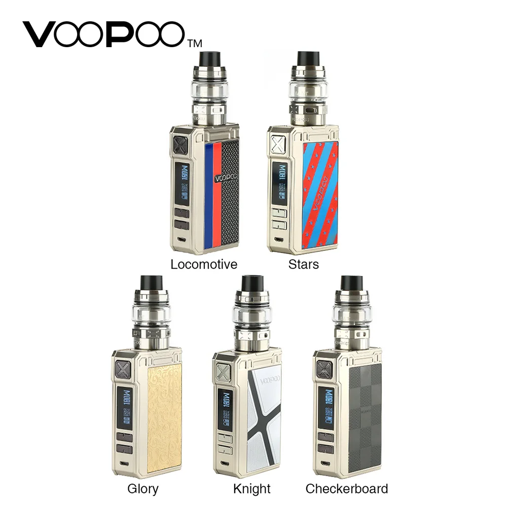 Оригинальный набор VOOPOO Alpha Zip с боксмодом 180 Вт баком Maat и чипом GENE.Fit Voopoo MOD vs Drag 2/