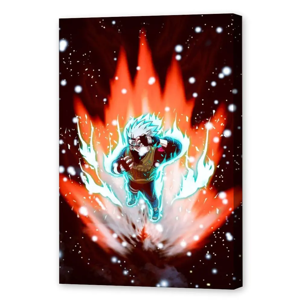 

Naruti Kakashi Hatake Chidori AnimeCanvas Painting Wall Art Posters and Prints Wall Pictures for Living Room Decoration Home De