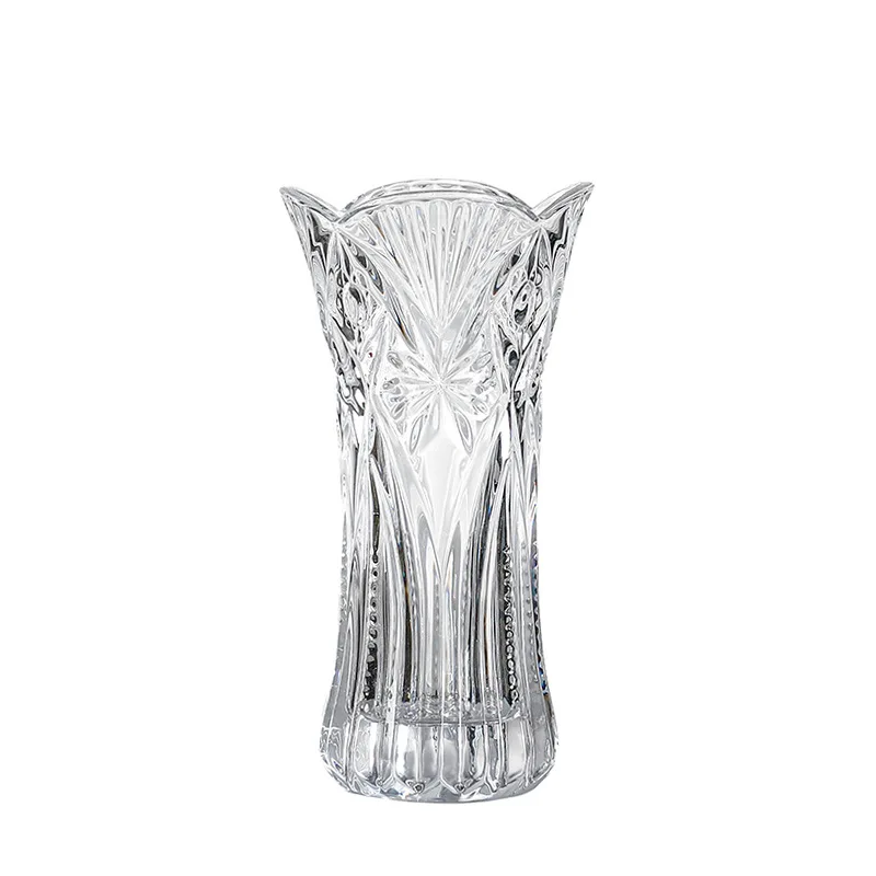 

Chunky Phoenix Tail Glass Vases for Home Decoration, Wedding or Gift - 24cm X 8cm, Transparent Home Decoration