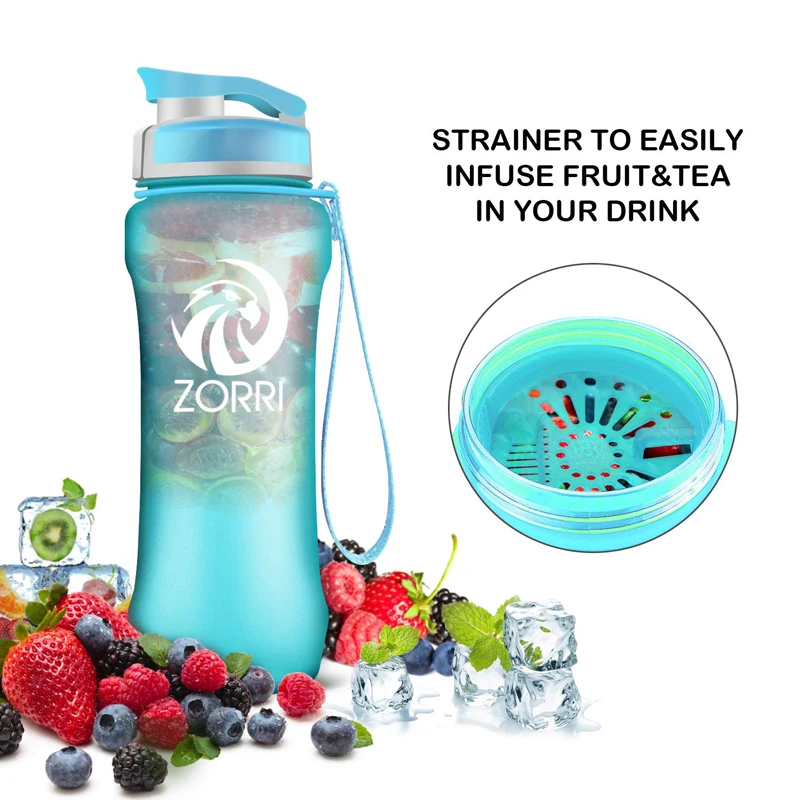 ZORRI Tragbare спортивный вассер Flasche BPA FREI kunstoff для улицы Reise Durchführung für Wasser Flaschen Student gourde