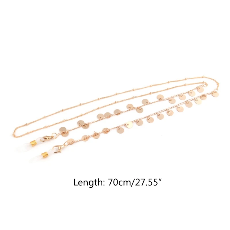 

Faux Pearl Metal Chain Face Mask Holder Lanyard Eyeglass Retainer Rest Ear Strap