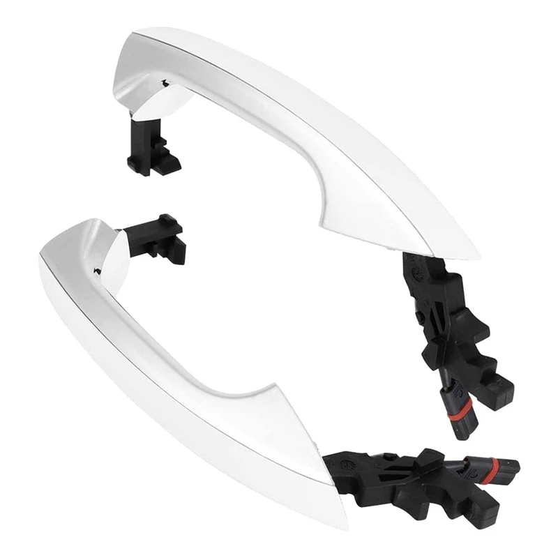 

2Pcs Left + Right Outside Exterior Door Handle for Mercedes-Benz W212 E-Class W204 C-Class White A2047601370 A2047601470