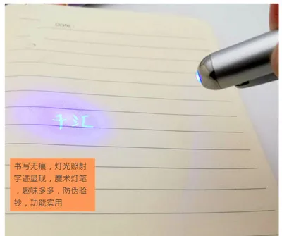 

Creative Invisible Pen Magic LED Light Ballpoint Pens Secret Pen with Invisible Ink For Gift Novelty Item School Supplies