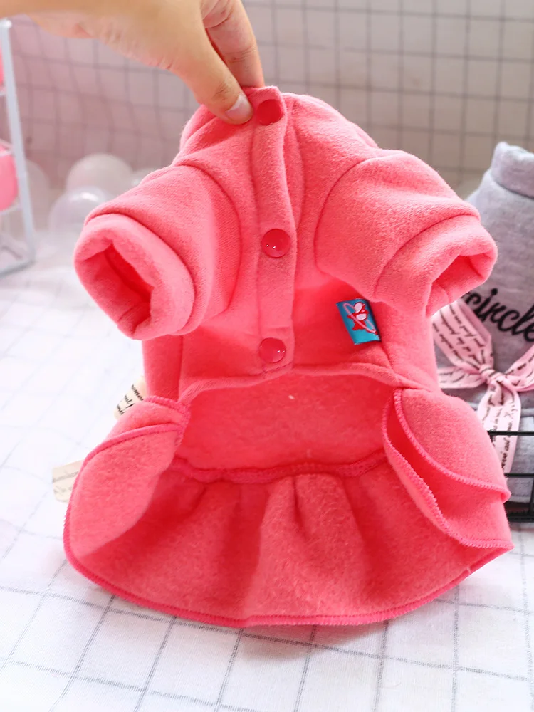 Осенне зимняя одежда для собак кошек пальто с буквенным принтом и бантом щенков