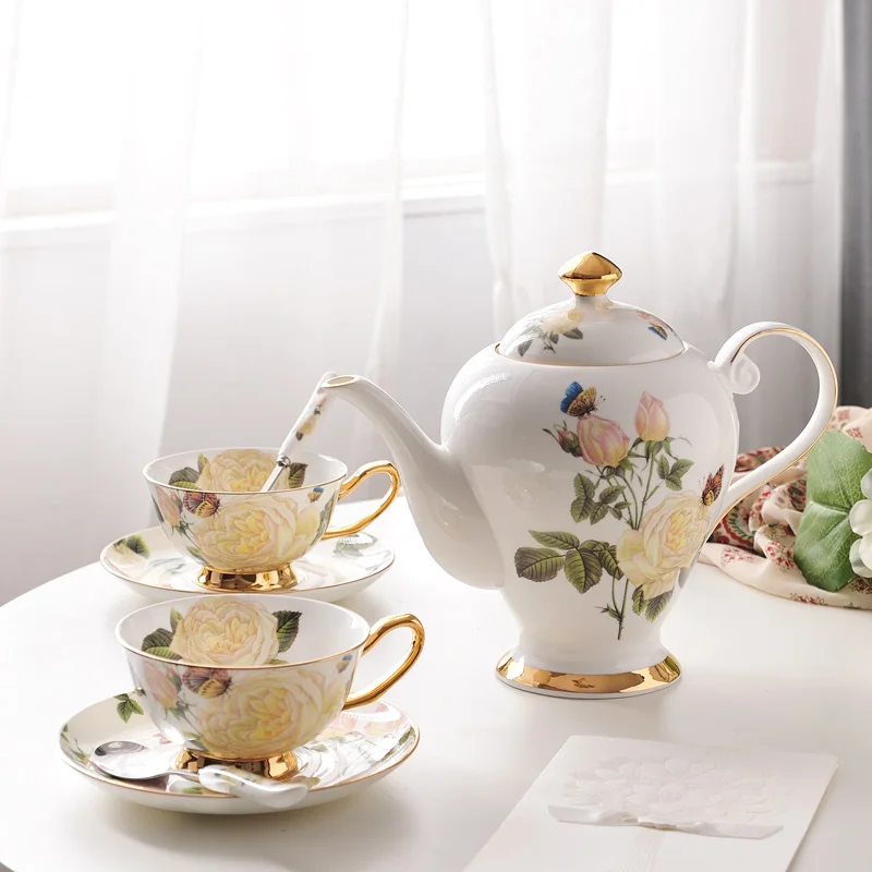 Чайный сервиз из тонкого костяного фарфора (35 унций) для английского