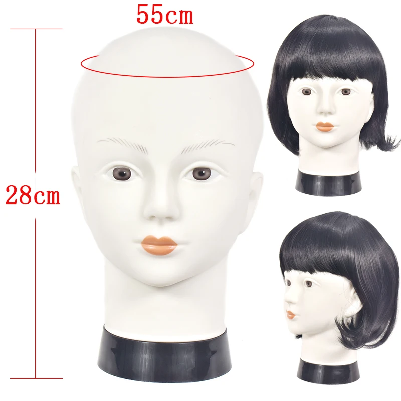 Лысый манекен головы женский профессиональная косметологическая голова для
