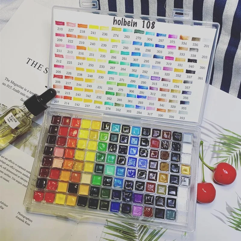 Набор однотонных акварельных красок 0 5 мл оригинальный мини набор 48 цветов 108