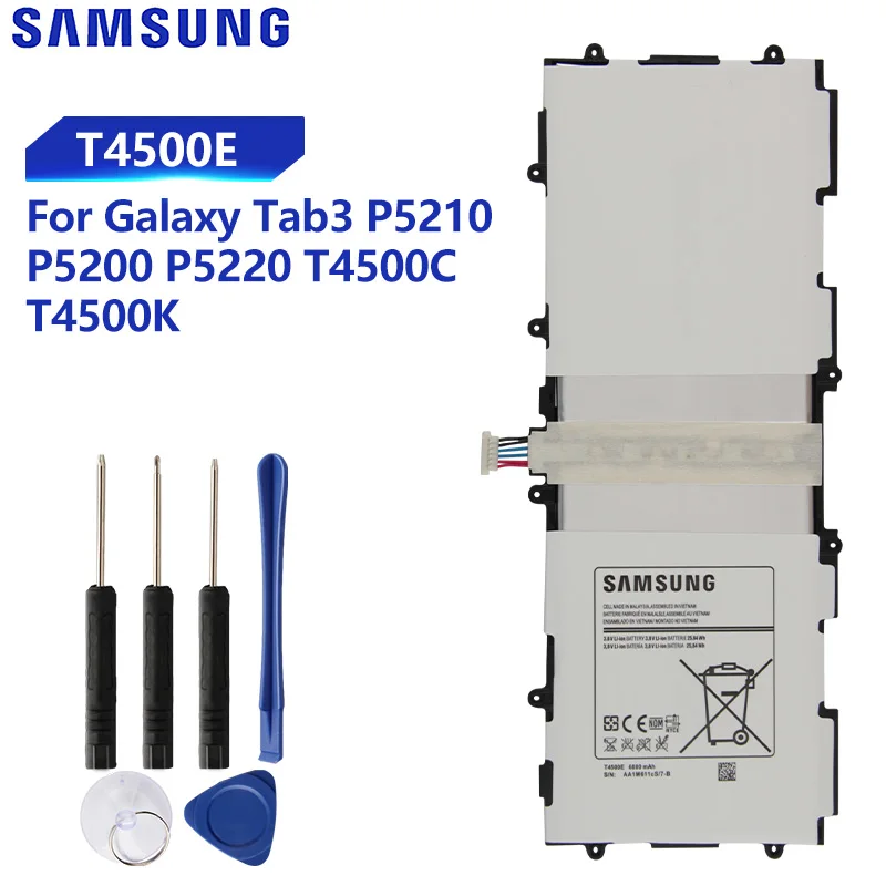 Оригинальная запасная батарея Samsung для SAMSUNG Galaxy Tab3 P5200 P5220 P5210 натуральная планшета