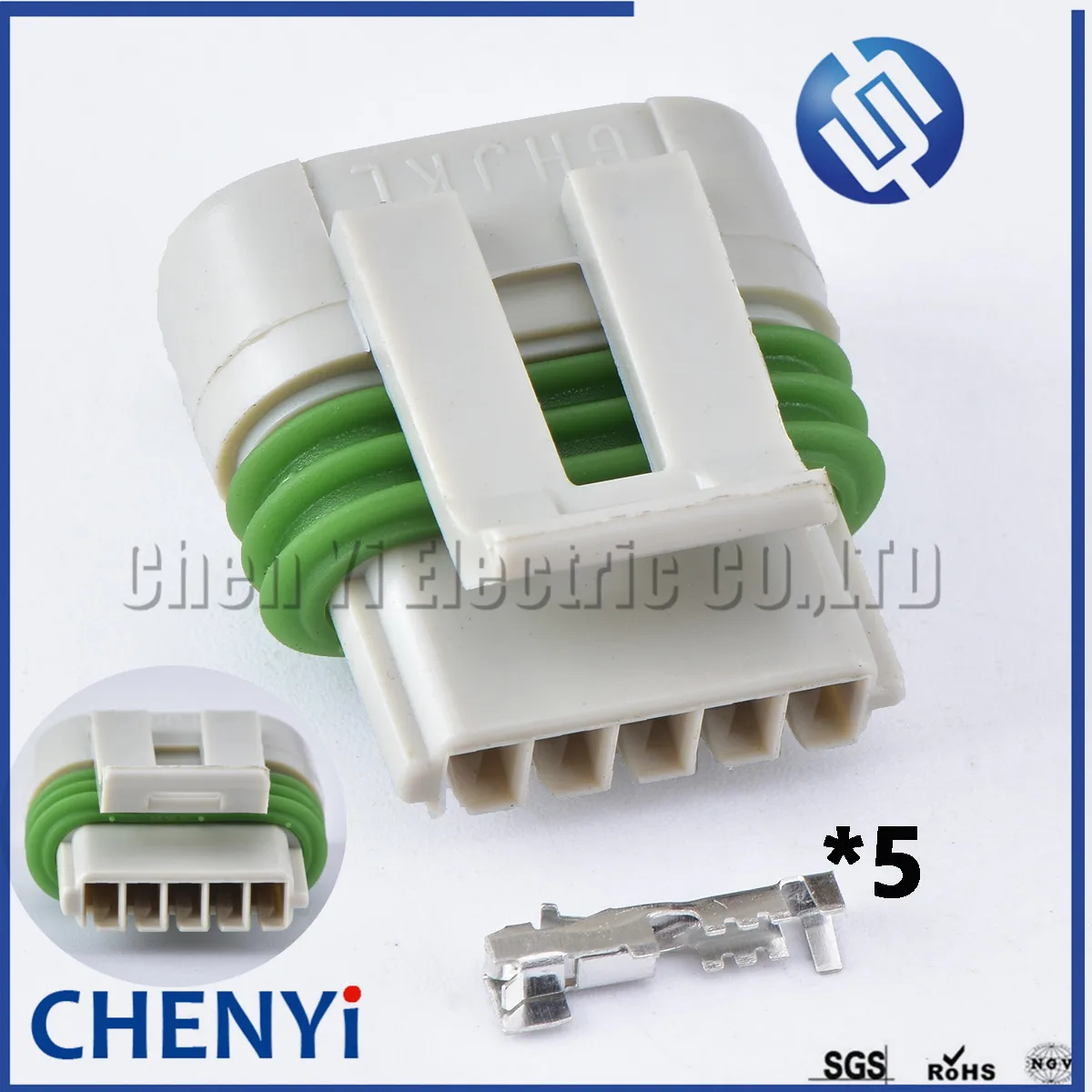 

Delphi 5 Pin White female Automotive waterproof connector wiring harness plug 12162830