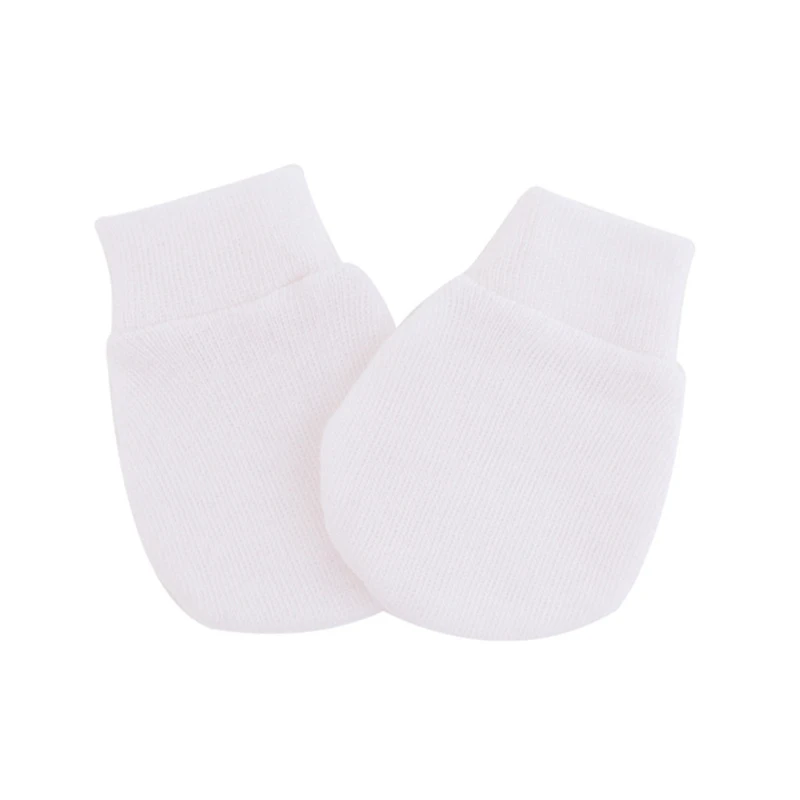

1 Pair Baby Anti Scratching Soft Cotton Gloves Newborn Infant Handguard Mittens F3ME