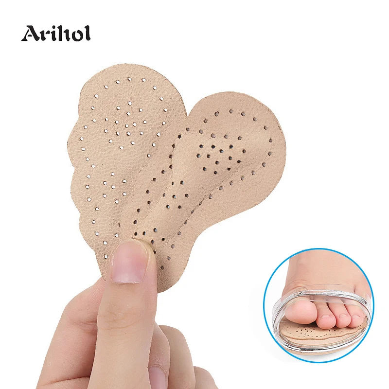 

4 Pairs Premium Leather Non-Slip Sticker For Sandals High Heel Self-Adhensive Forefoot Patch Cushion Women Insole Insert Pad