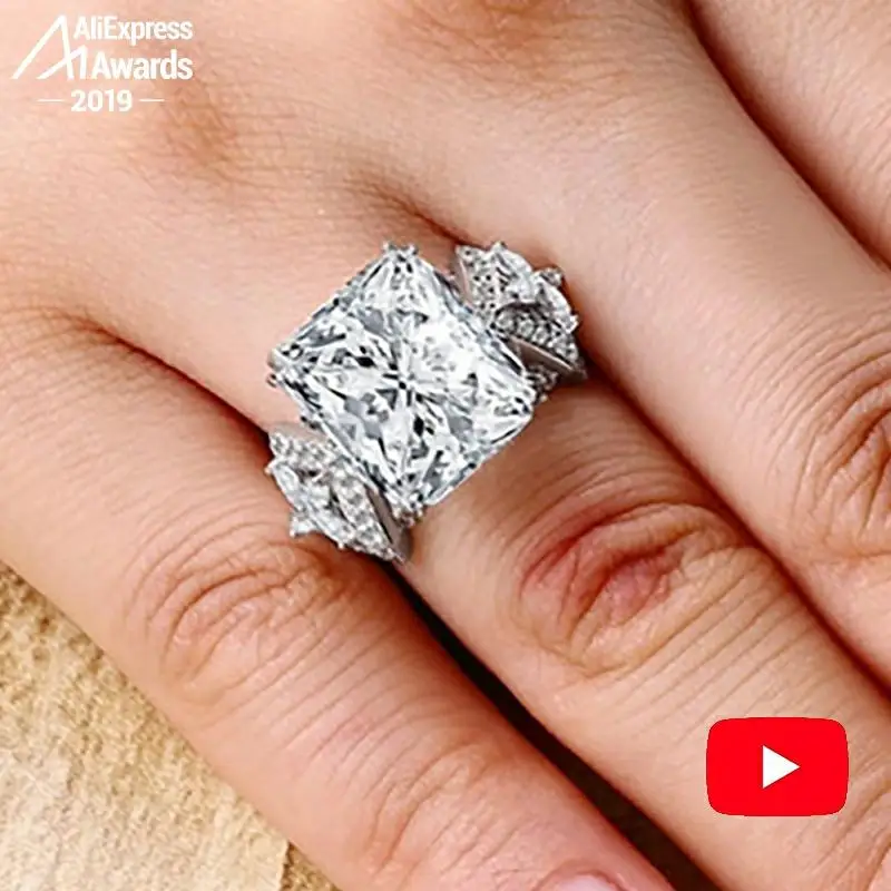 Кольцо из серебра 925 пробы с гравировкой 8 х10 мм|Кольца| |