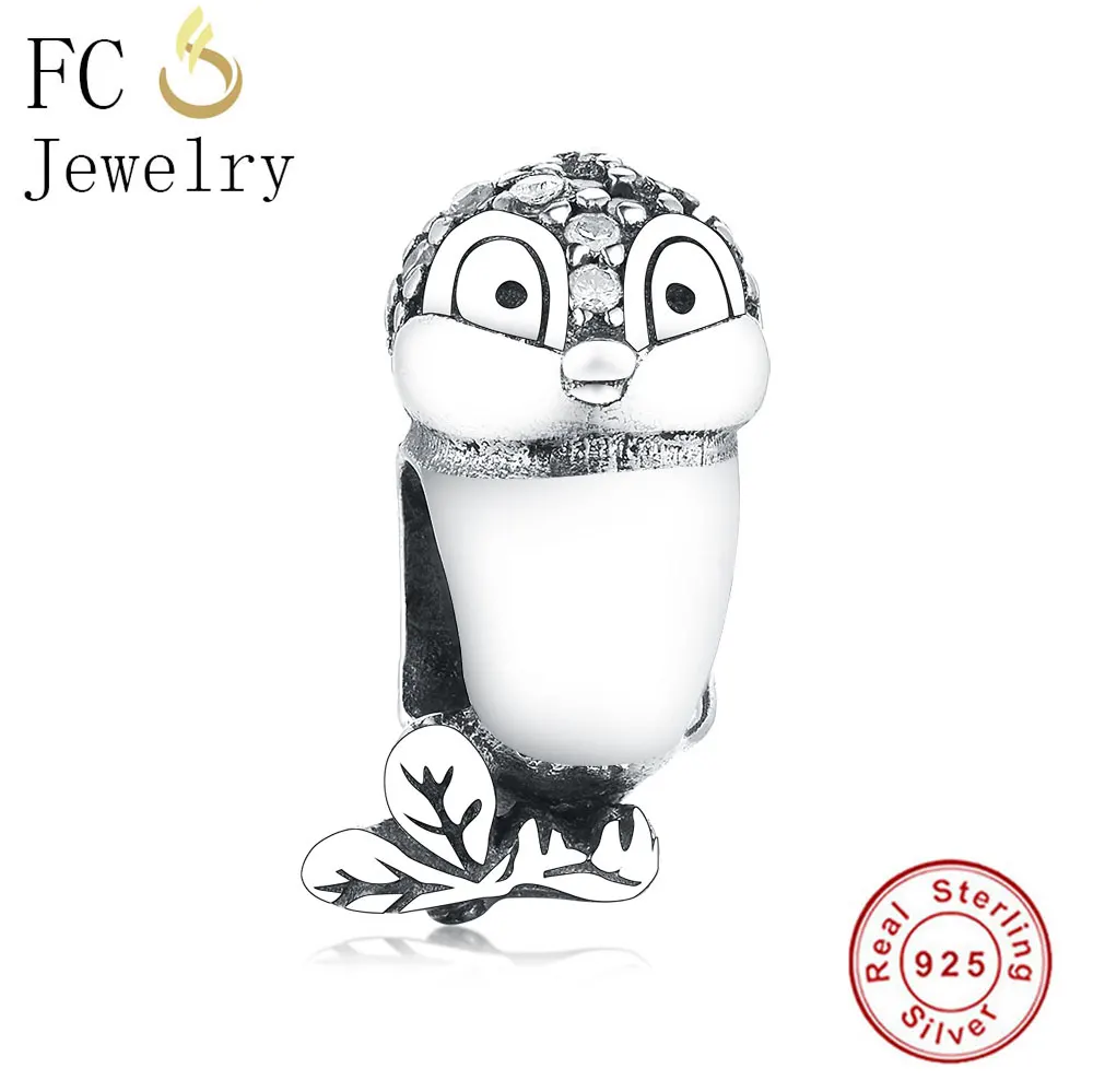 FC Jewelry Fit Original Brand Charms Bracelet 925 Sterling Silver Cartoon Snow White Bird Beads Making Birthday Berloque Gift | Украшения и