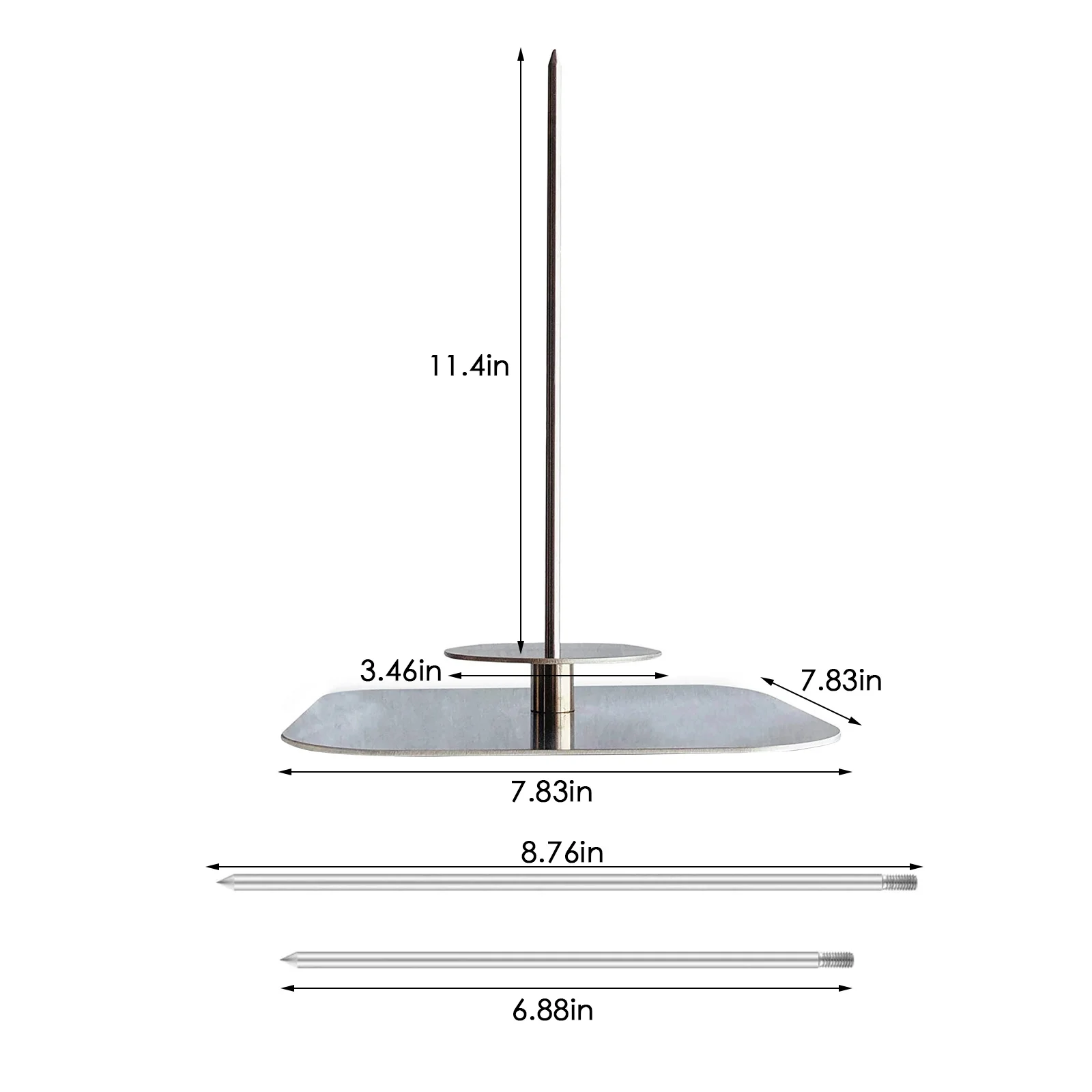 

Skewer Hack Removable Vertical Rack Home Cooking Brazilian Barbecue Rack All Stainless Steel Durable For The Oven Barbecue Grill