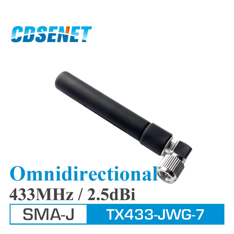 

4Pcs Omnidirectional uhf Antennas TX433-JWG-7 2.5dBi 433MHz SMA Male 433 MHz Omni Directional Antenna signal booster