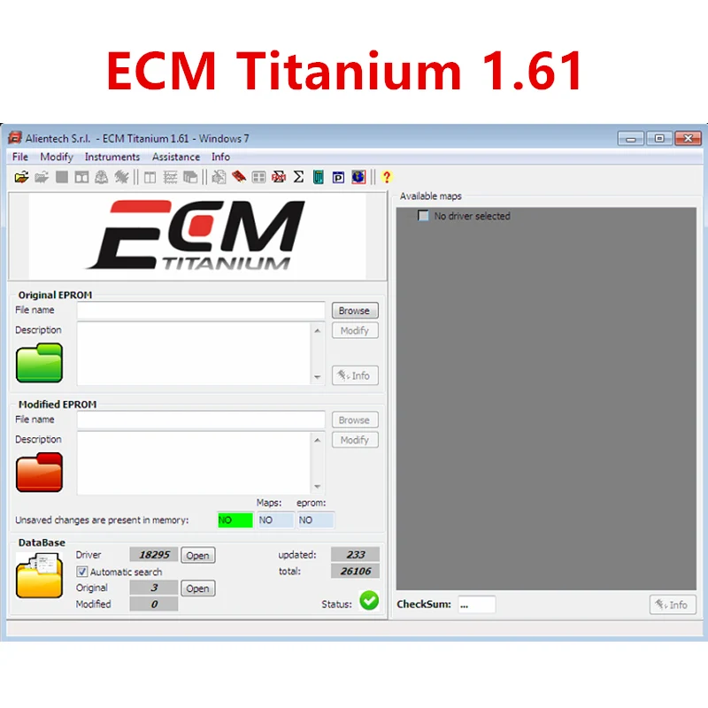 Лидер продаж 2021 ECM TITANIUM 1 61 с драйверами 18259 26000 для инструмента ЭБУ | Автомобили и