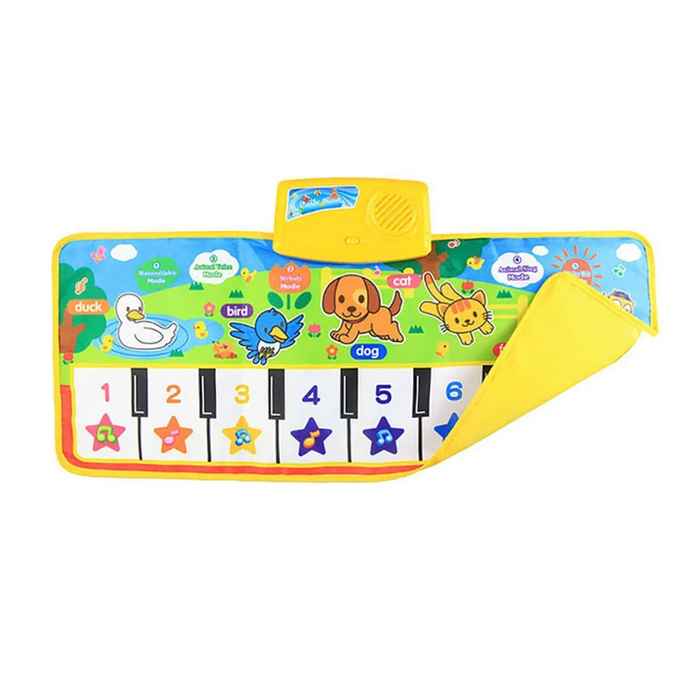 Детский музыкальный игровой коврик для пианино многофункциональная детская