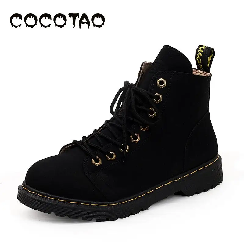 2019 British Style Retro Tide Female Ins Martin Boots Couple Models Korean Version Of Men And Women With The Same Paragraph | Обувь