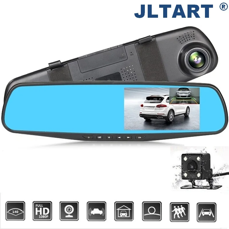 Автомобильный видеорегистратор зеркало заднего вида Full HD 1080P|Видеорегистраторы|