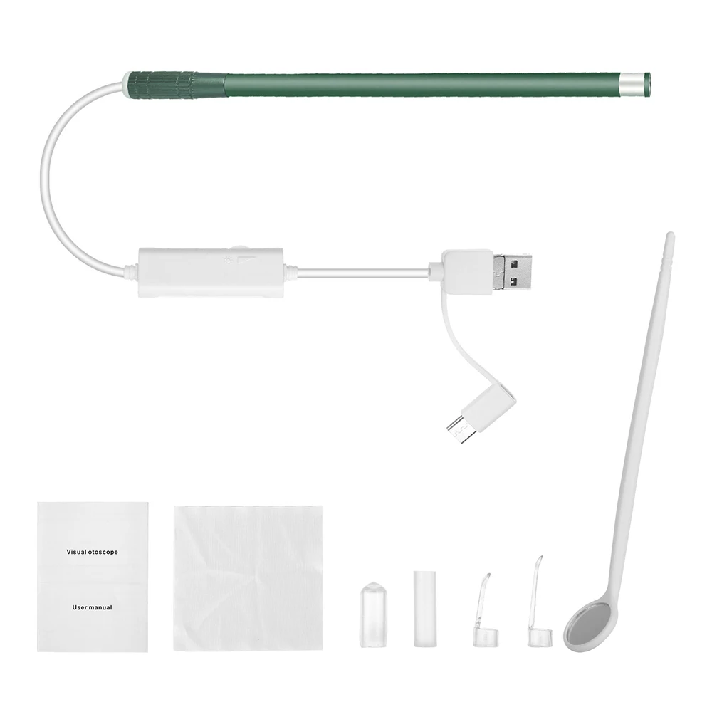 Медицинская ложка эндоскоп для чистки ушей мини камера извлечения воска