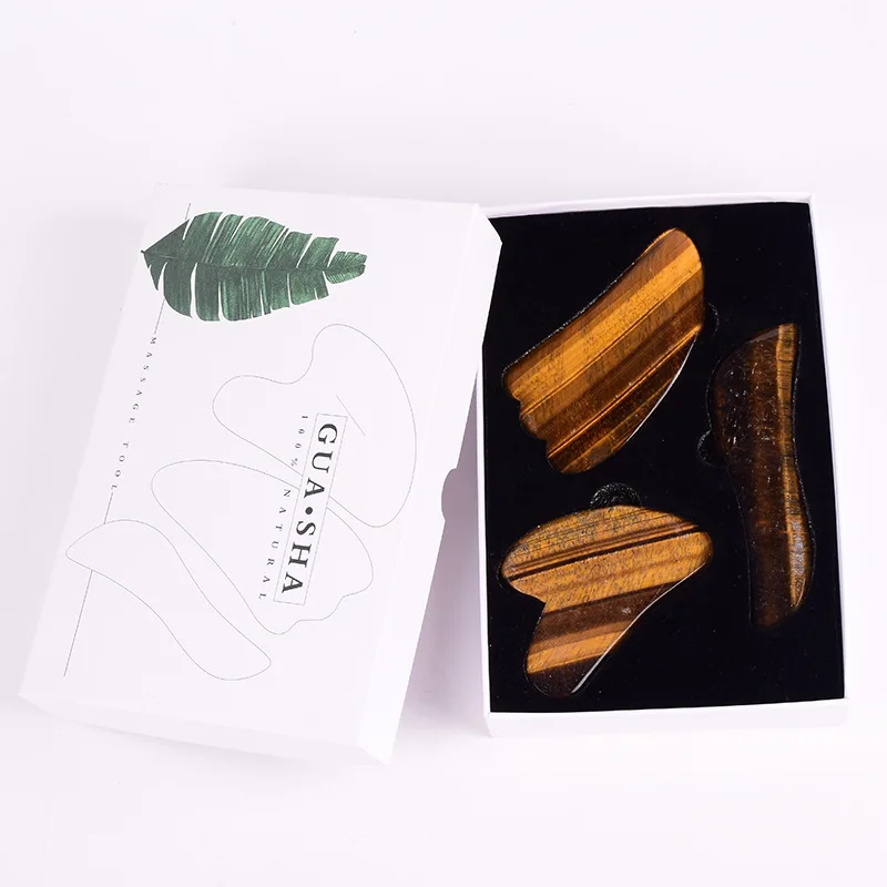 

Multicolor Natural Jade Gua Sha Board Facial Massage Body Scraping Relax SPA Guasha Cupping Face Health Care Massager Scraper
