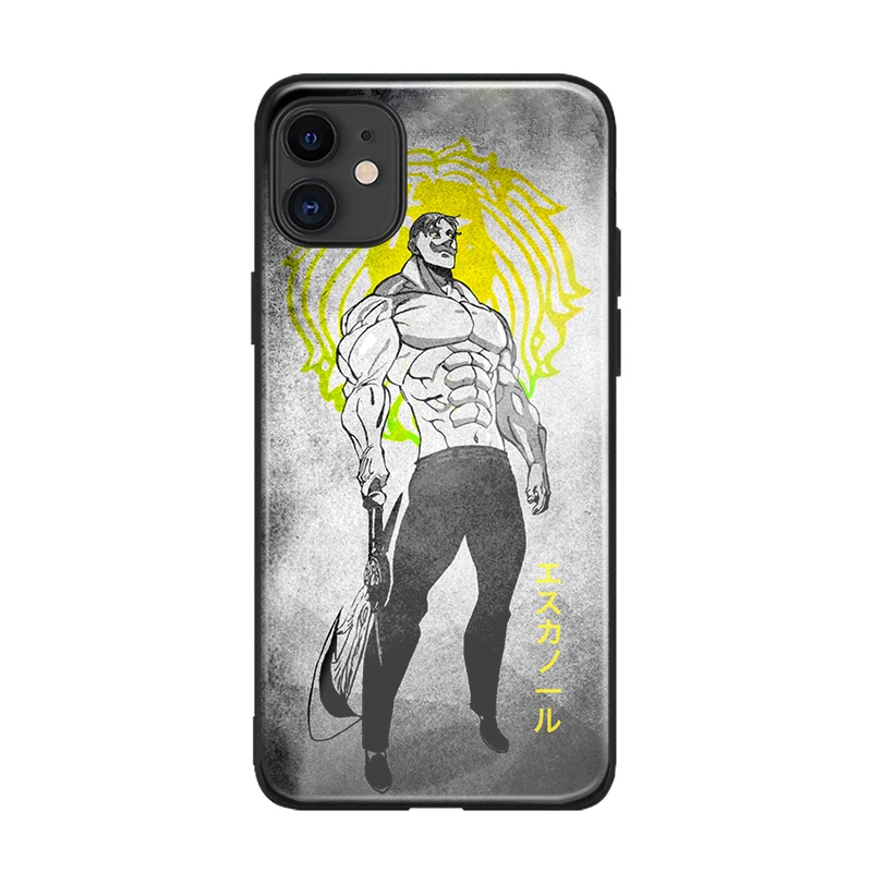 Escanor Nanatsu no Taizai мягкий силиконовый стеклянный чехол для телефона, чехол для Apple iPhone 6 6s 7 8 Plus X XR XS 11 Pro max