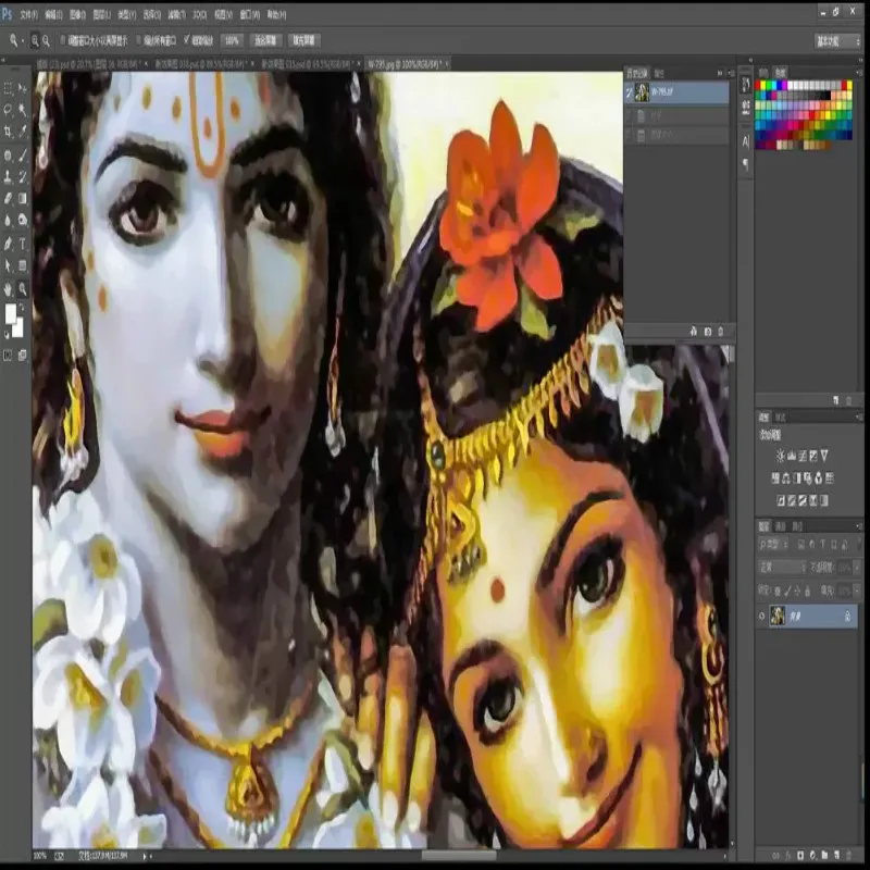 Экзотическая масляная живопись Shiva Fengshen для пар из Юго Восточной Азии 3D фото