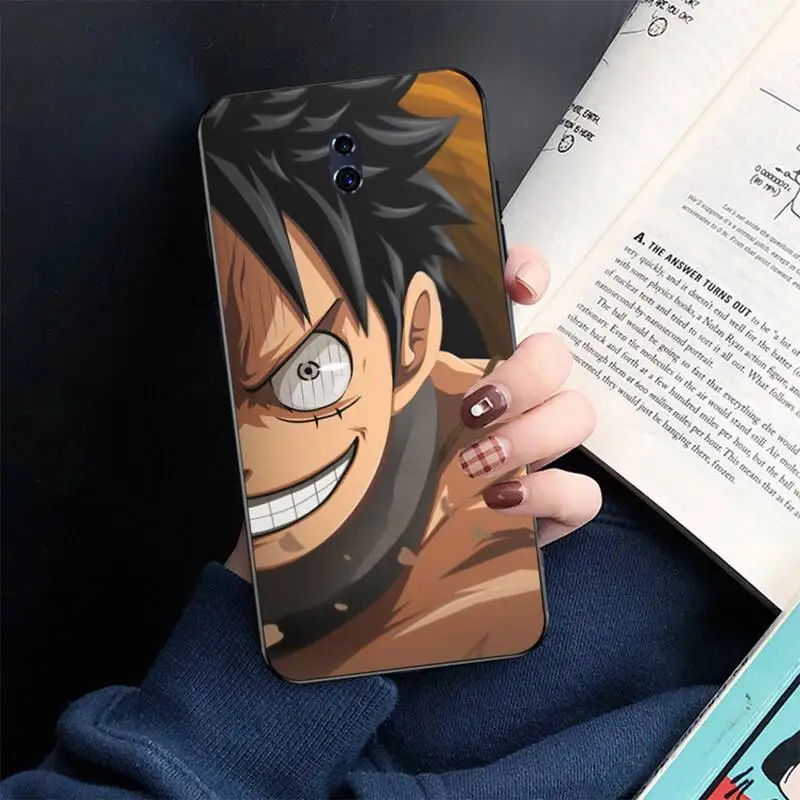 

PENGHUWAN ONE PIECE monkey D luffy DIY Painted Bling Phone Case For Oppo A5 A9 2020 Reno2 z Renoace 3pro Realme5Pro