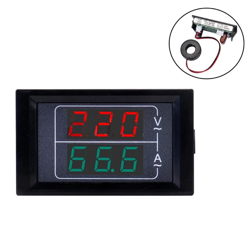 

Digital Voltmeter Ammeter AC50-500Amp Voltage Current Volt Amp Meter Amperemeter Indicator Tester