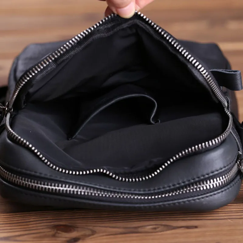 AETOO мужская кожаная косая сумка Кожаная мини-сумка через плечо мобильный телефон