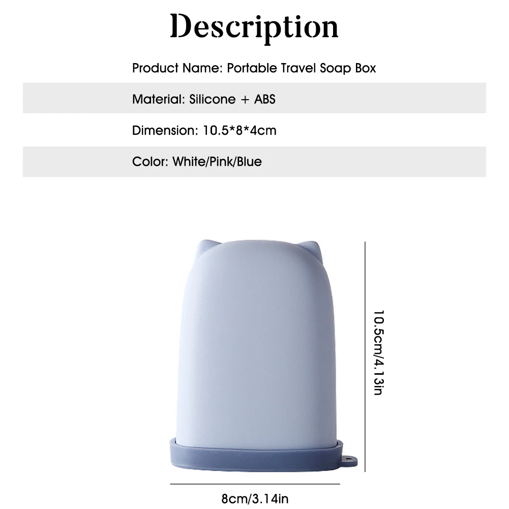 

1pcs Soap Dish Box Case Bath Shower Holder Dish Hiking Container Soap Box Leaf Shape Case Travel Simple Cleaning Home Organizer