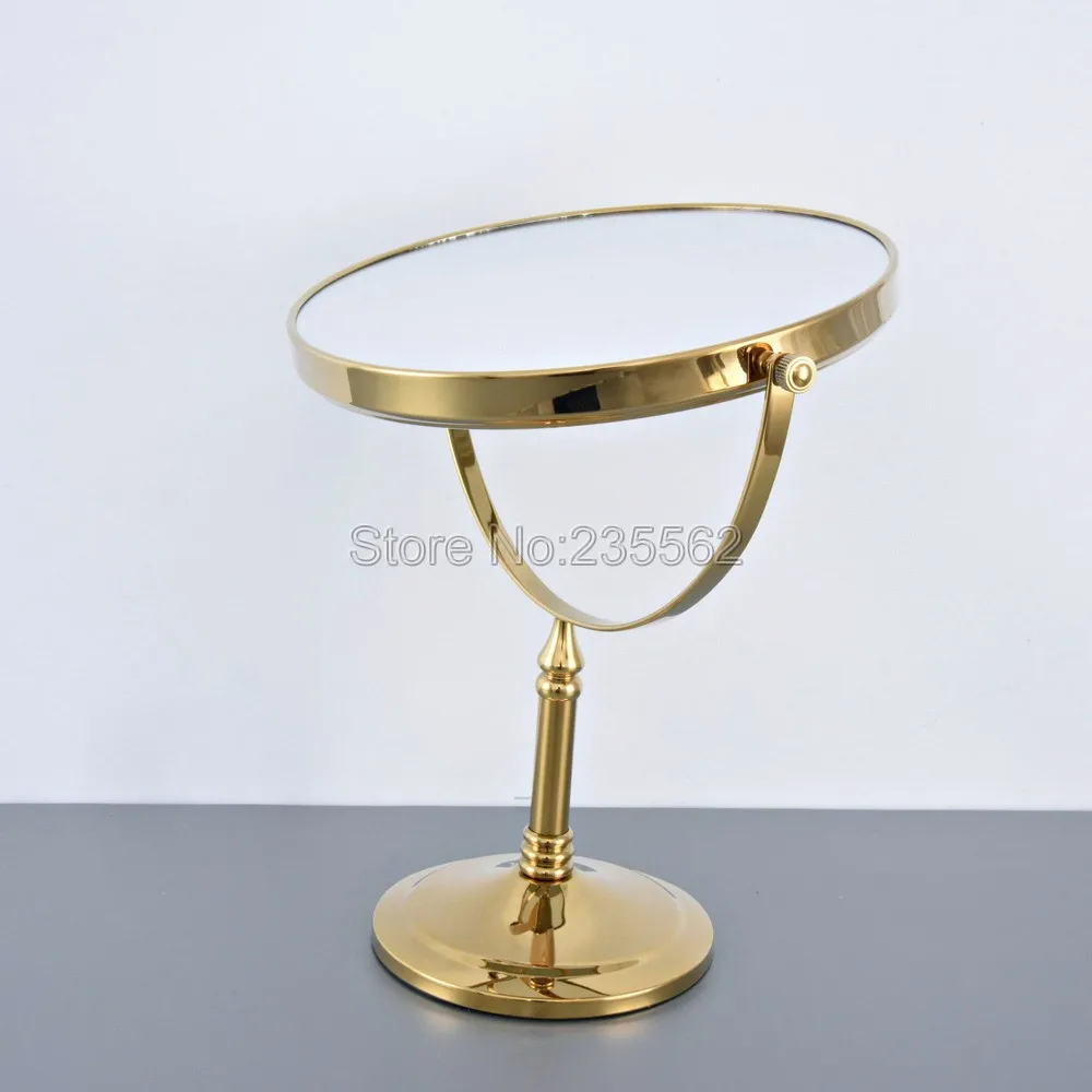 Зеркало для макияжа 8 дюймов латунное увеличительное зеркало 3X/1X Золотое