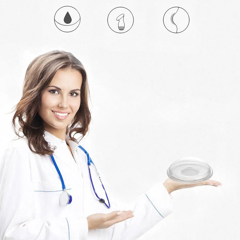 2 шт./лот моющийся многоразовый коврик для груди мягкий силиконовый кормления