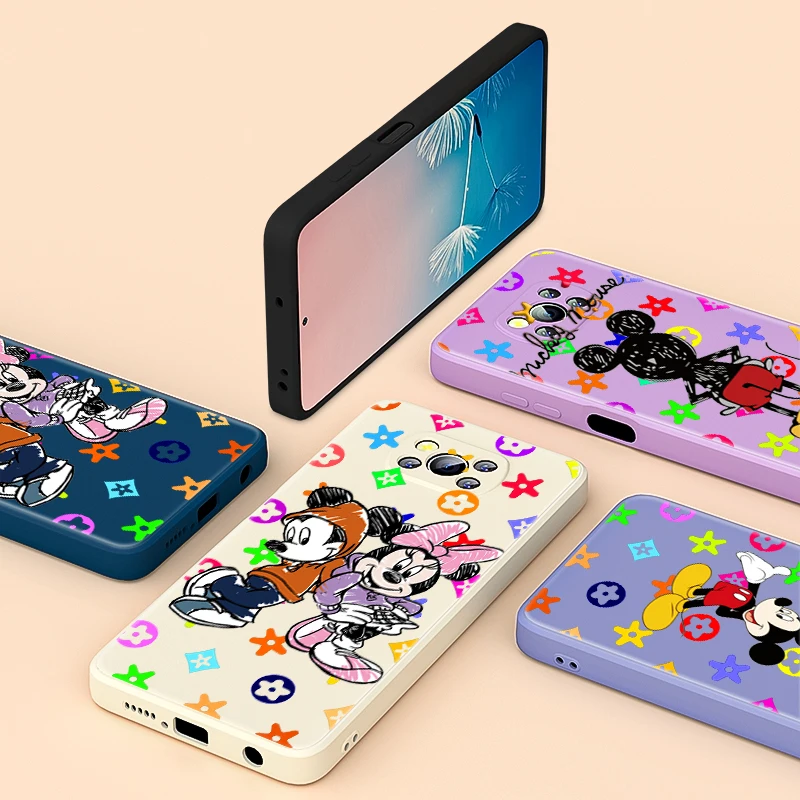 

Fashion beautiful Mickey Mouse For Xiaomi Poco 6 CC9 A3 Lite Mix 3 4 X3 NFC X2 M2 C3 M3 Pro F3 GT Liquid Silicone Phone Case