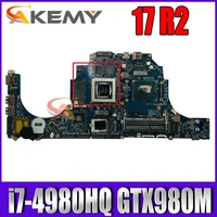 for dell 17 r2 laptop motherboard sr1zy i7 4980hq cpu gtx980m with cn 071t46 071t46 71t46 la b753p 100 working well
