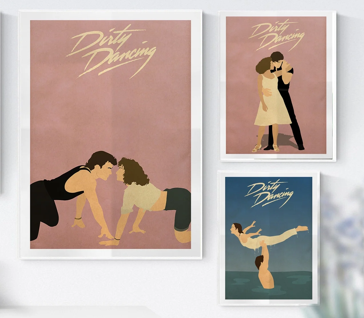 Холщовый плакат с изображением Грязных танцев без рамки|Рисование и каллиграфия|