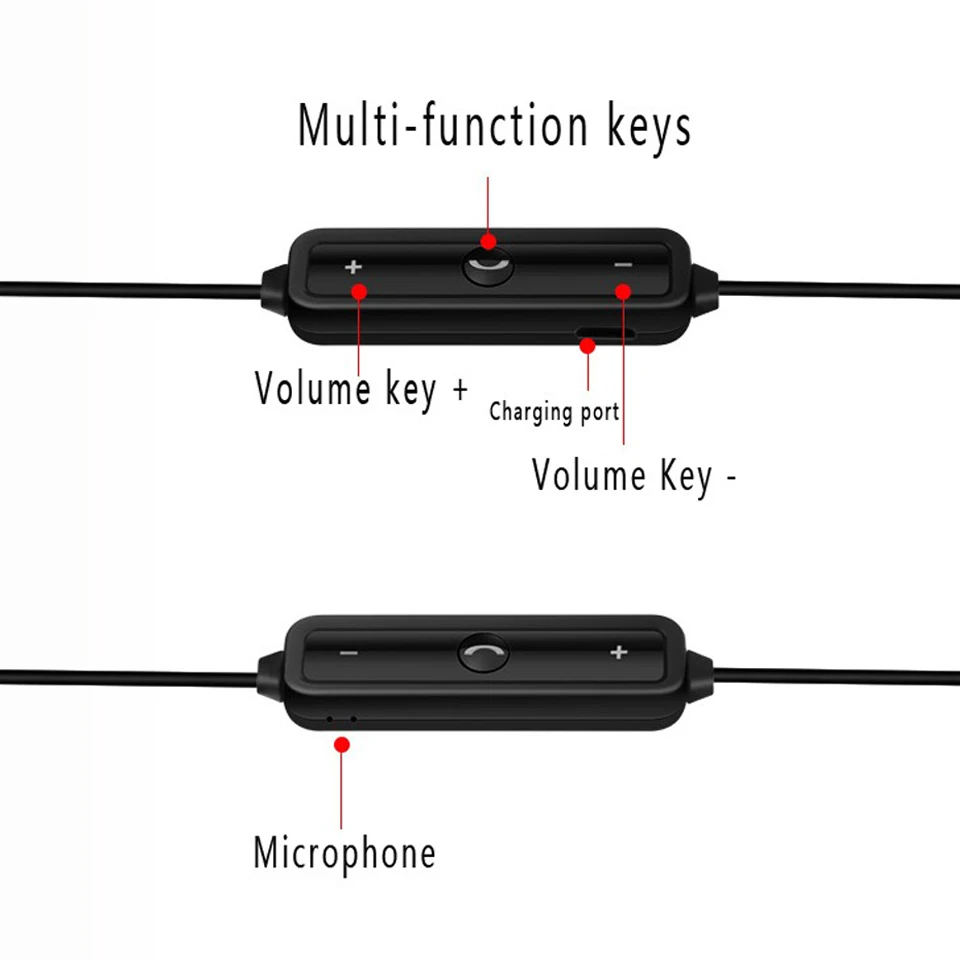 TCunPT Новые Bluetooth наушники Беспроводные спортивные без рук с 2 канальной стерео