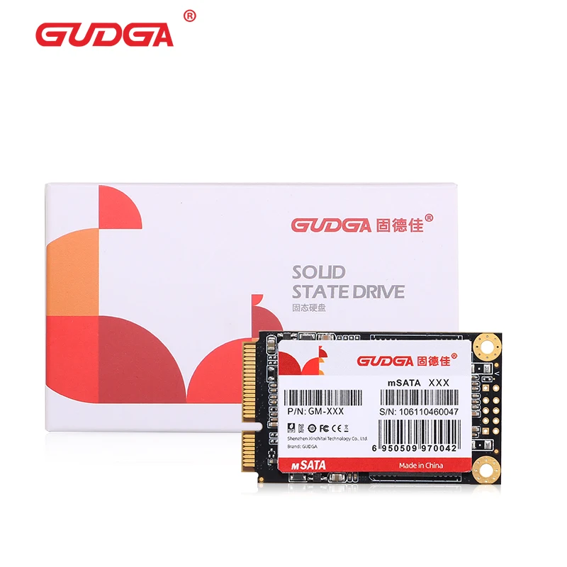 GUDGA mSATA SSD твердотельный жесткий диск SATA ssd 128 ГБ 256 512 1 ТБ Компьютерные аксессуары