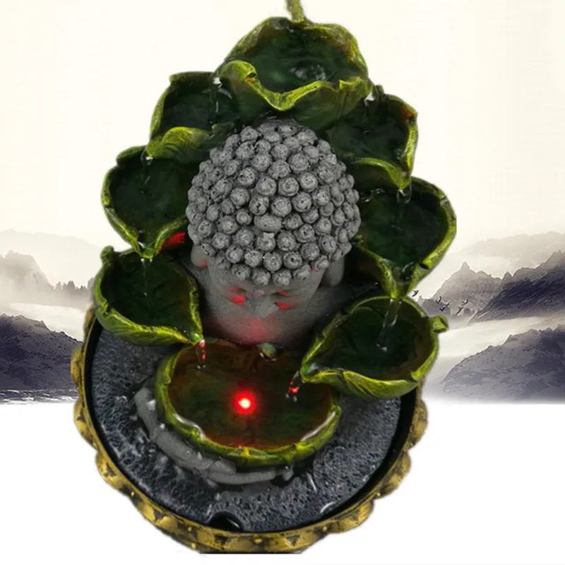 Полимерная статуя благоприятного Будды фэн-шуй поделки на удачу внутренний