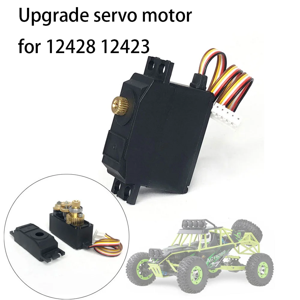 

Metal Gear Servo Upgraded Parts 25g for Wltoys 1/12 12428 12423 RC Desert Short Car