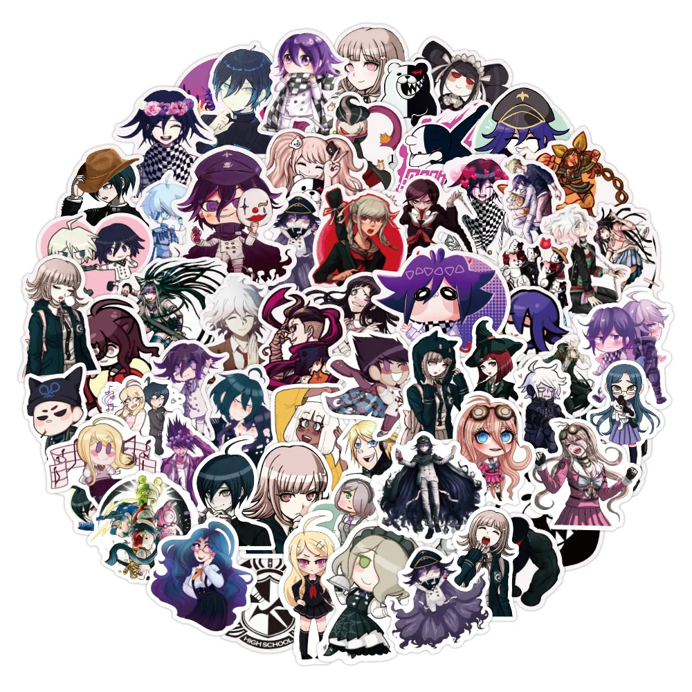 50/100 шт. аниме стикеры s Danganronpa для багажа ноутбука гитары искусственные