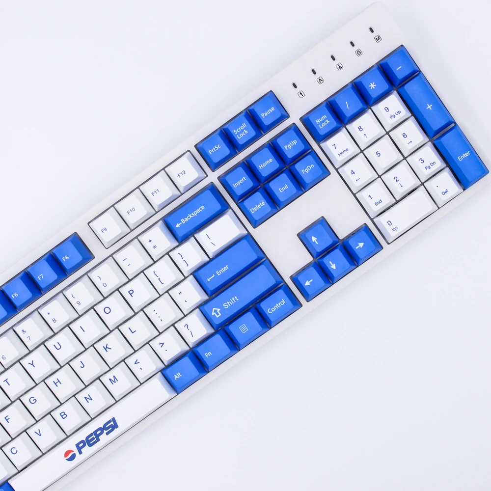 MP краситель-сублимированный PEPSI keycap 87/108 клавиш толстые клавишные колпачки pbt выключатель MX Cherry/NOPPOO/Флик механическая клавиатура колпачка